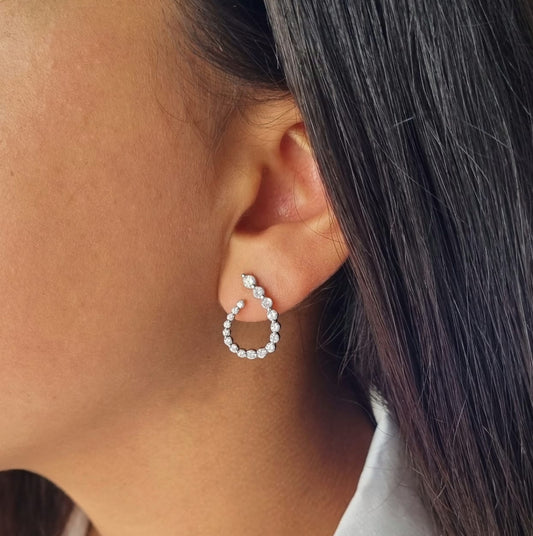 עגיל כסף טהור