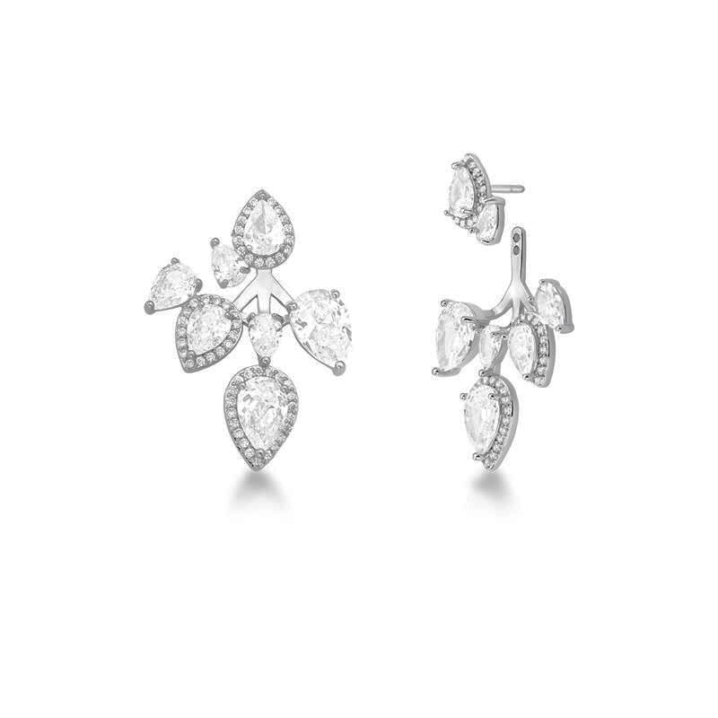 עגיל טיפות דו צדדי