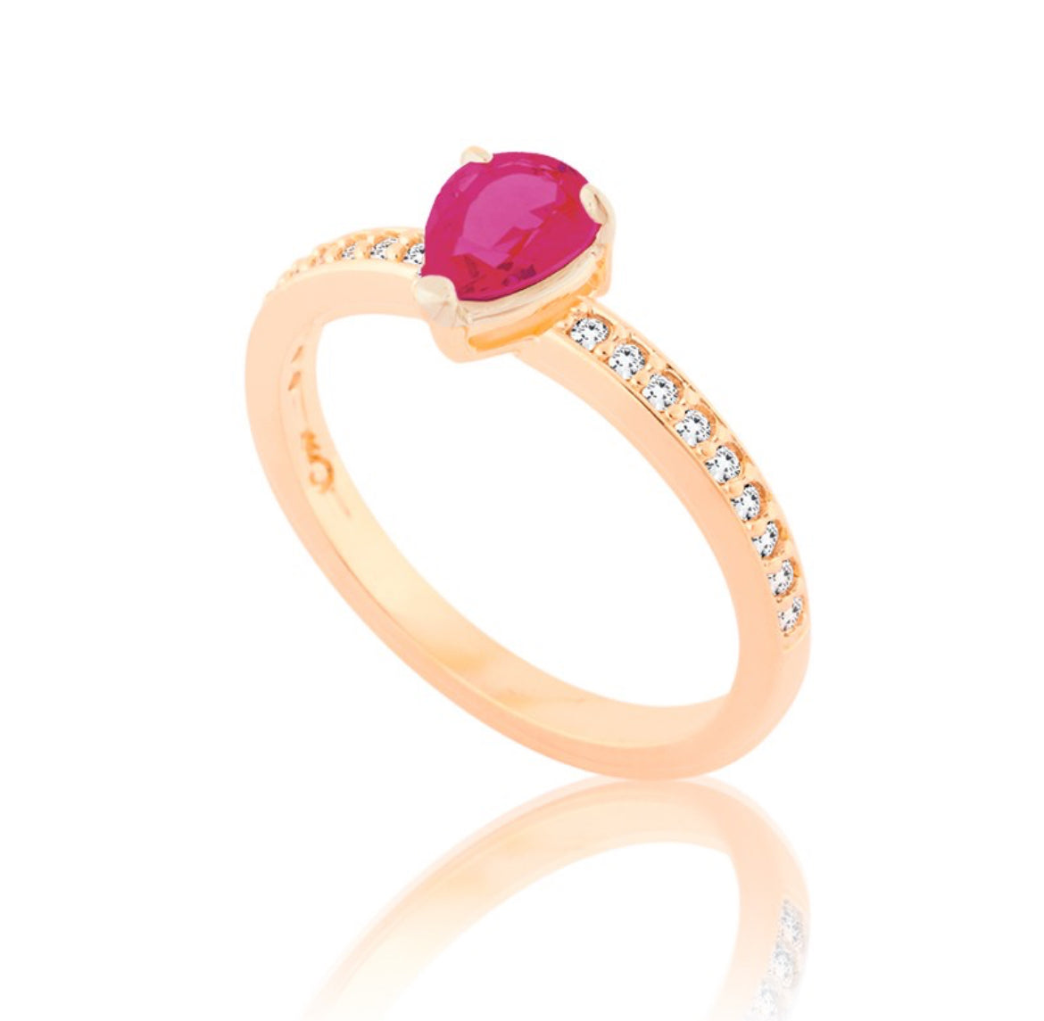 טבעת אבן רובי