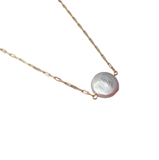 שרשרת חוליות עם פנינה