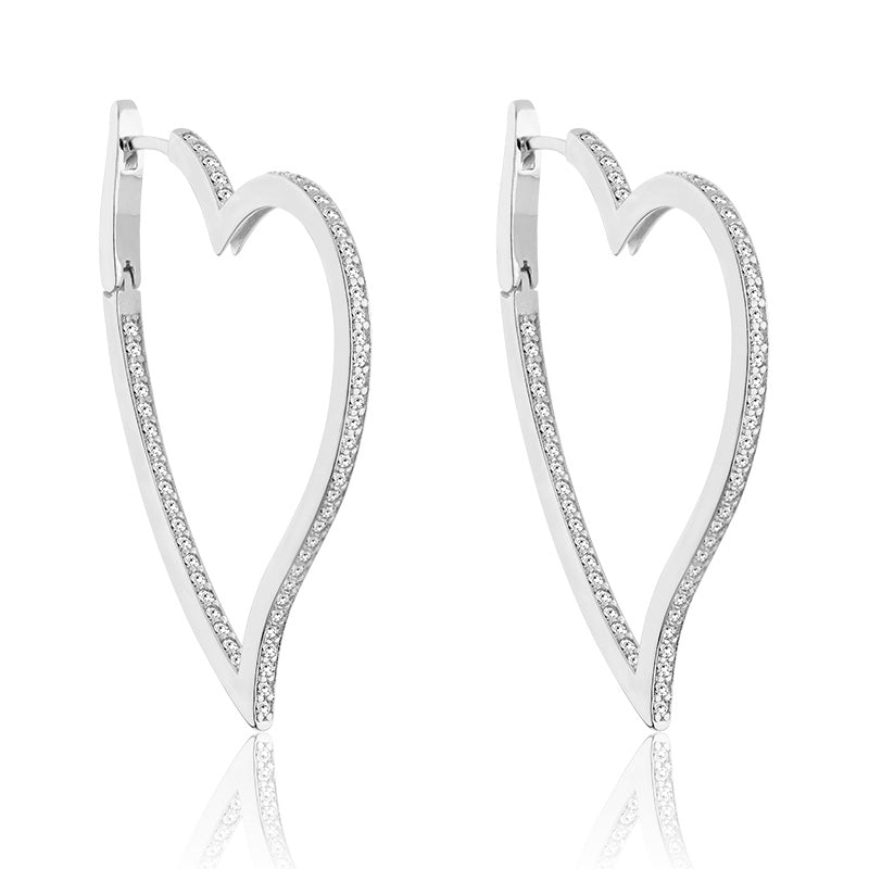 חישוק לב כסוף