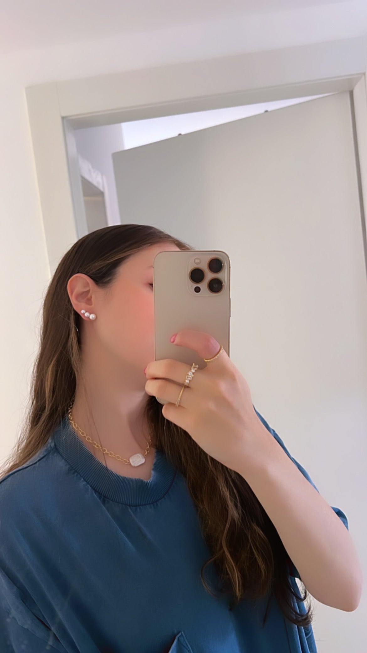 שרשרת חוליות עם פנינה