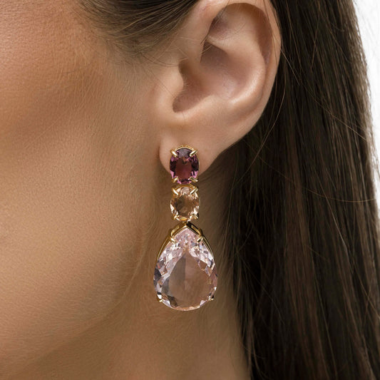 עגיל קריסטלים