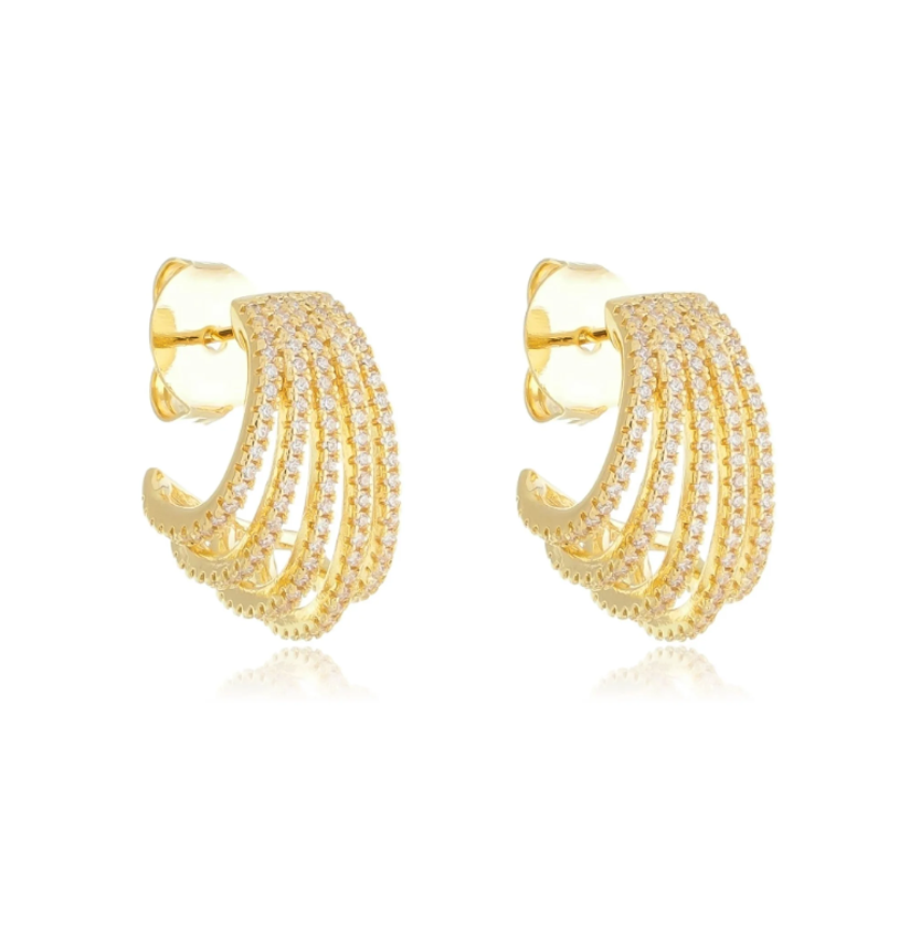 חישוק 3 שורות משובץ