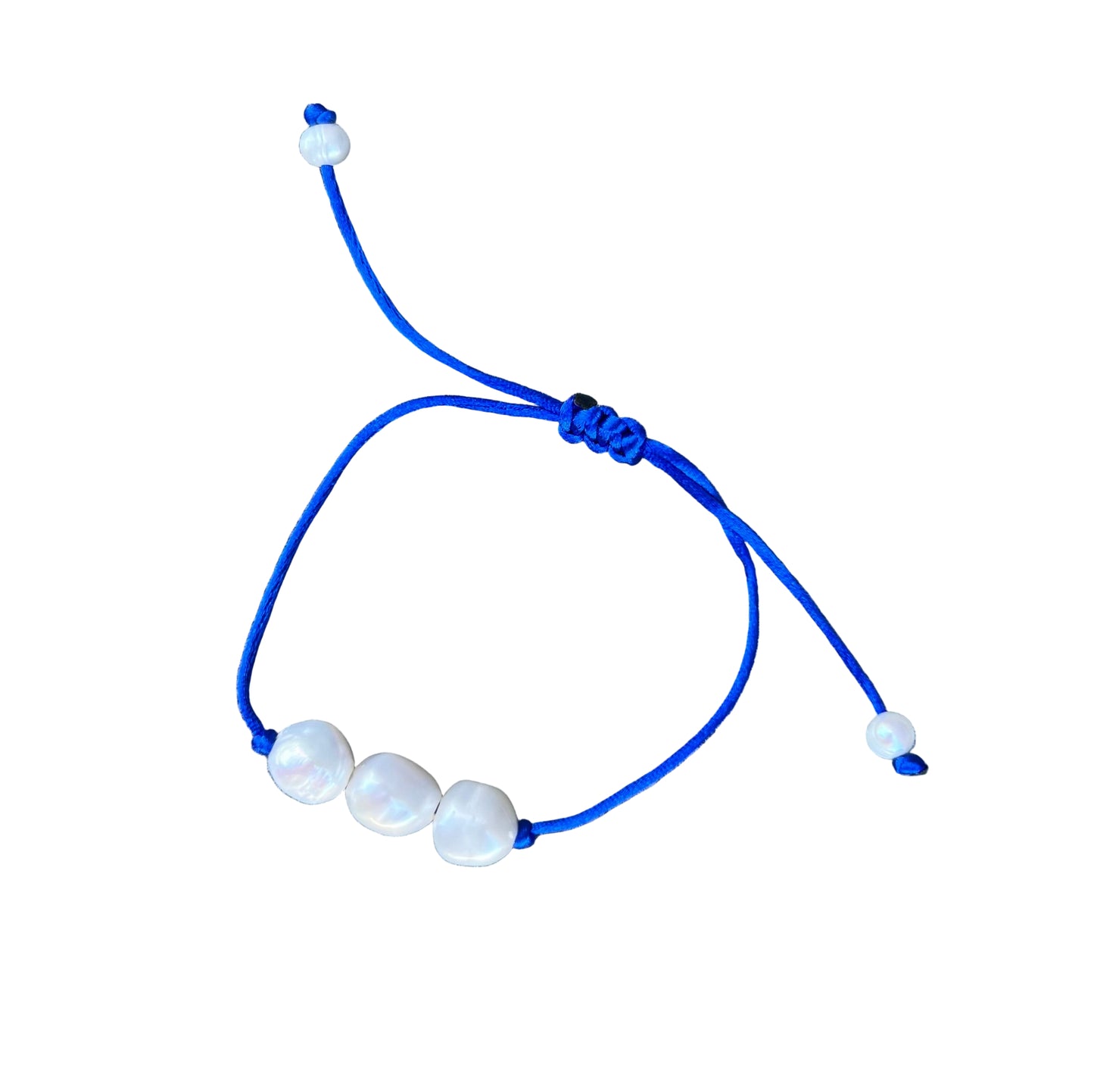 צמיד חוט 3 פנינים