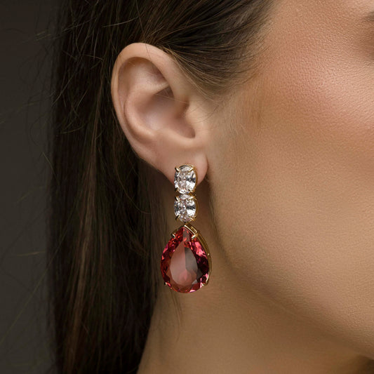 עגיל קריסטלים