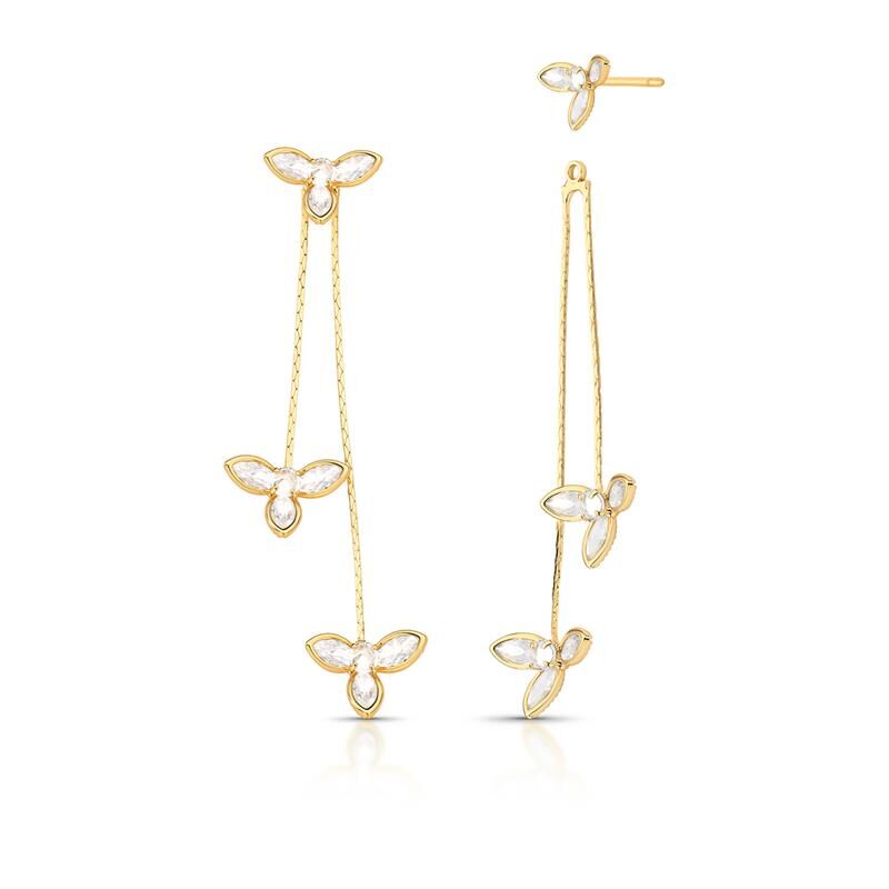 עגיל דו צדדי ארוך