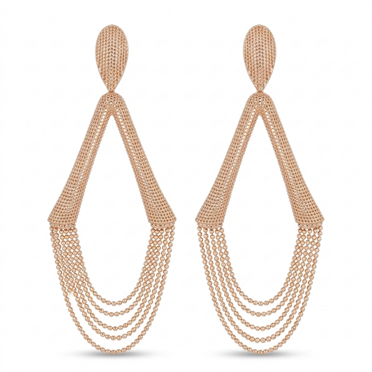 עגיל רצועות זהב