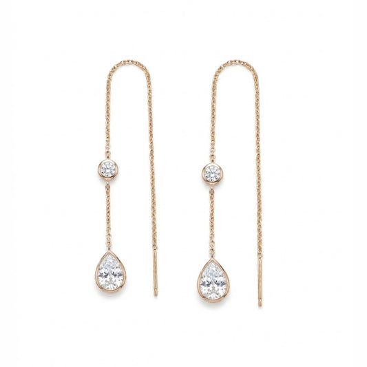 עגיל קריסטל שקוף