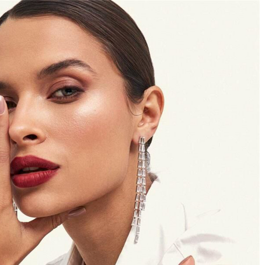 עגיל 3 שורות ארוך